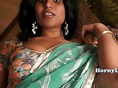 Busty desi indian milf sucks cock